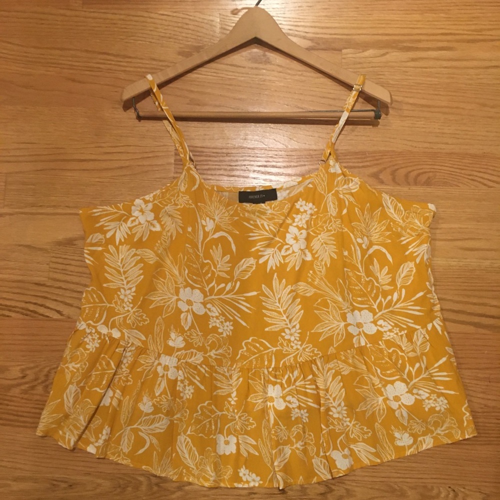 Forever 21 plus spaghetti strap babydoll top